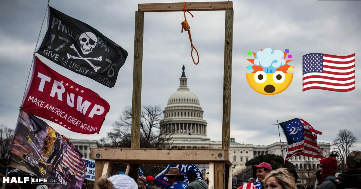 HLC J6 gallows and noose in front of Capitol Hill 2021 web